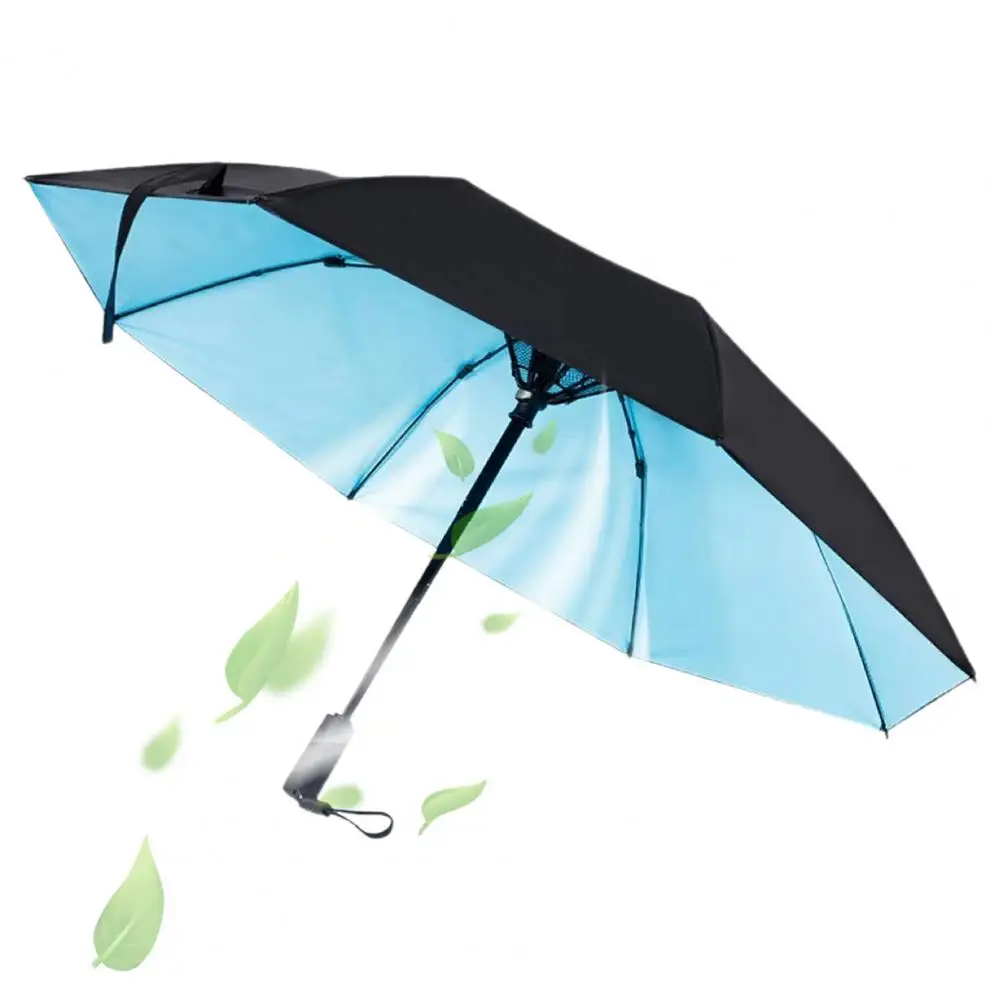 Portable Fan Umbrella Portable Uv Blocking Fan Umbrella Rechargeable Cooling Umbrella for Fishing Golfing Travel Travel Fan