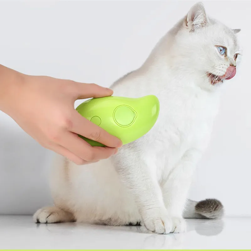 Cat Steam Brush Electric Spray Water Spray Kitten Pet Comb Soft Silicone Depilation Cats Bath Hair Brush Grooming Supplies