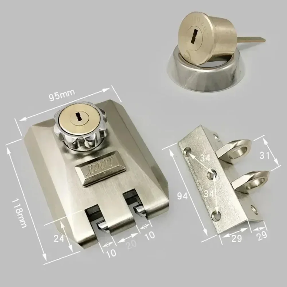 Sliding Window Door Zinc Alloy Theft Security For Home Gate Outdoor Door Mechanism Hardware Accessories