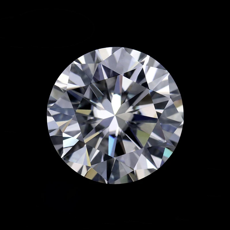 Moissanite Stone Wholesale D Color Round Cut 0.1CT-12CT for Jewelry Making with Report beads for jewelry making