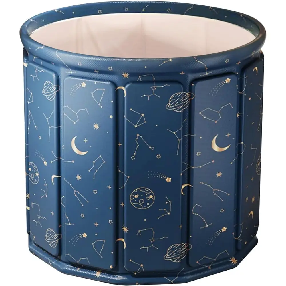 

Portable Adult Collapsible Standing Bathtub with Insulated Foam for Temperature Retention, Outdoor PVC Soaking Tub