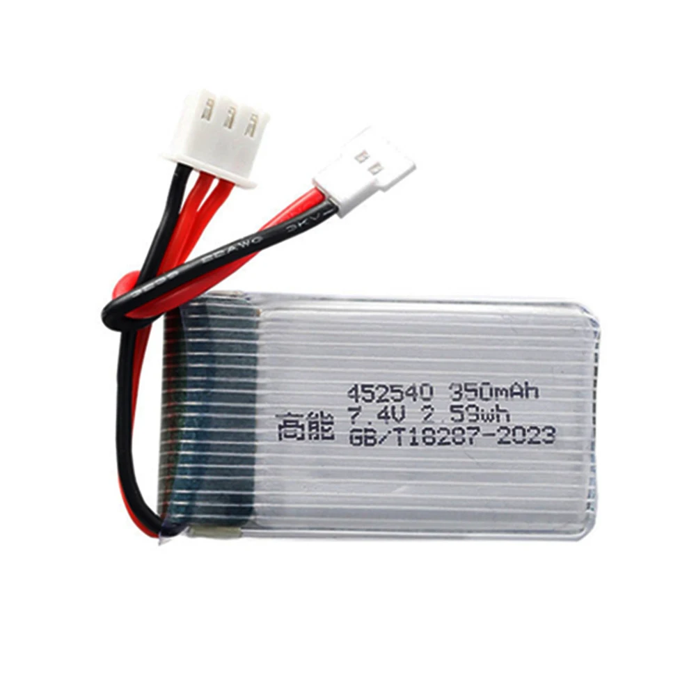 7.4V 350mah 2S Lipo Battery for MJX X401H X402 JXD 515 515W 515V KINGKONG 90GT RC Mini Drone Quadcopter Spare Battery 1-5pcs