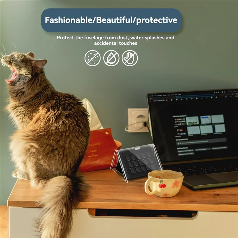 Stream Deck MK用の完全透明アクリルダストカバー。 2 Live Console 第 2 世代スタジオ コントローラー防塵カバー