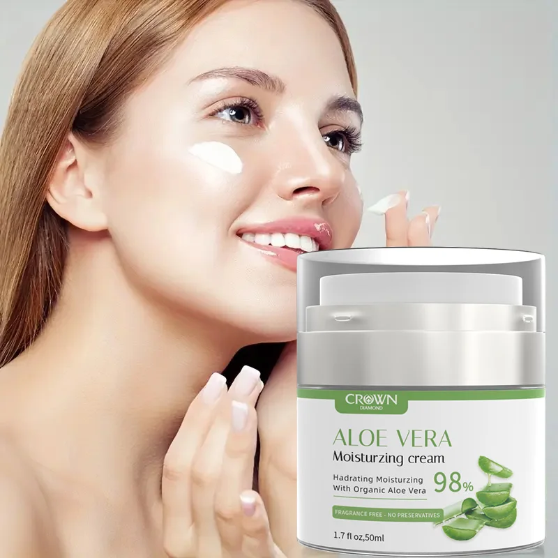 Aloe Vera Face Cream 98% Moisturizing Deep Hydrating Day Cream To Dryness Nourishing Refresh Skin Care for Valentine's Day Gifts