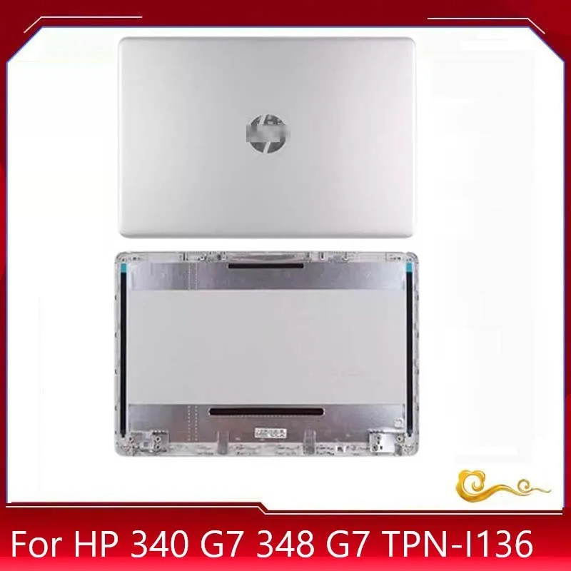 Novo/org para hp 340 g7 348 g7 TPN-I136 lcd capa traseira/moldura/dobradiça/capa superior/caixa inferior L56978-001 L81409-001, prata