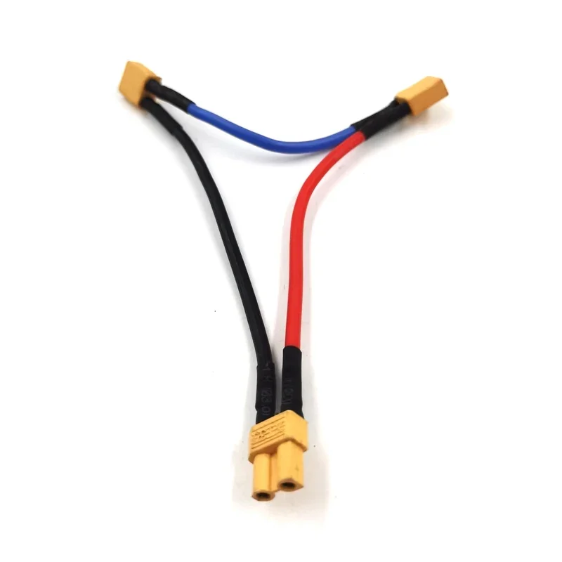 Extensão do cabo do conector da bateria paralela, Separador Y e O, Adaptador de plugue com fio Awg para RC FPV Xt30 T Plug