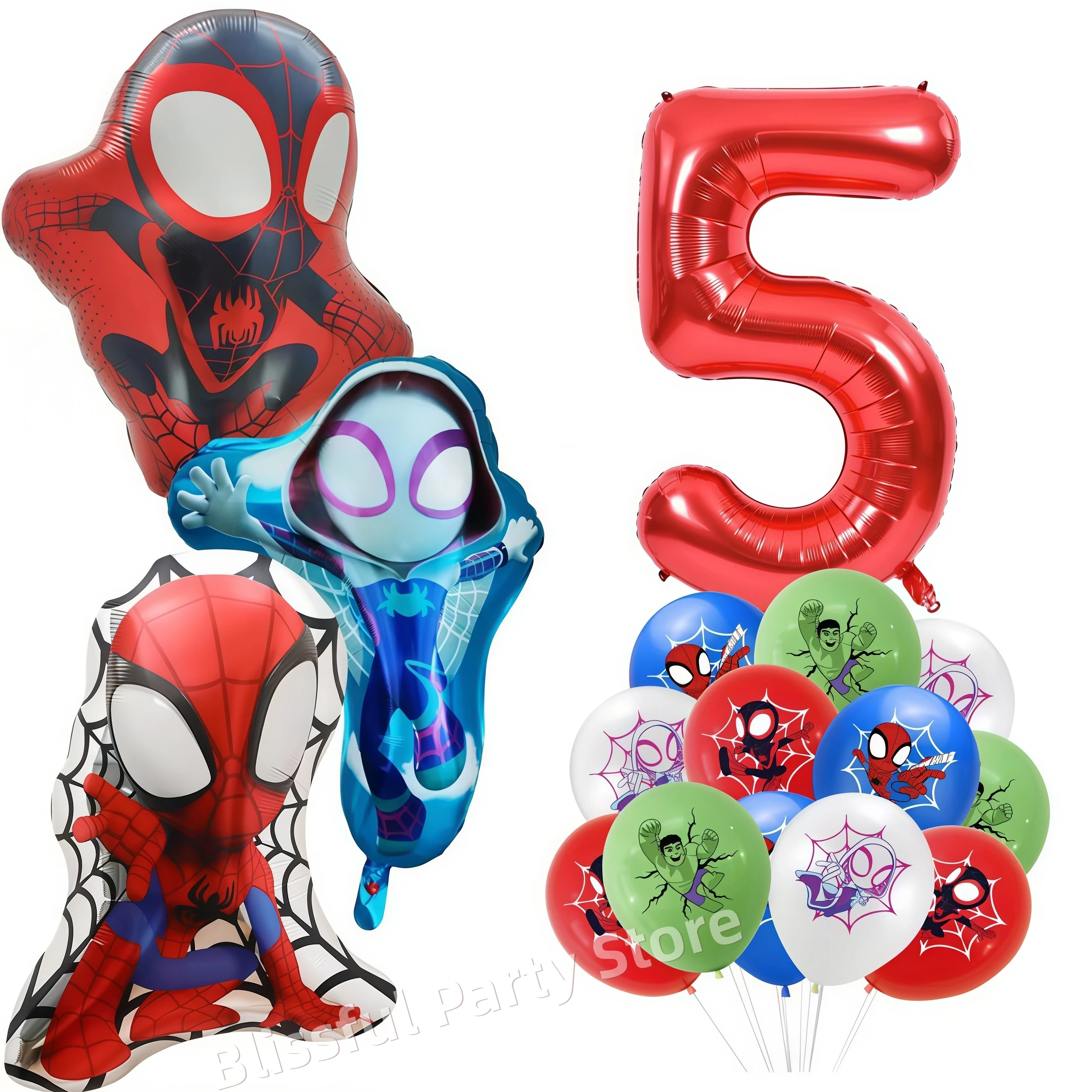 Spidey And His Amazing Friend Balloon Set Spiderman Foil Balloon Boys Birthday Ballon Kid Birthday Decoration Baby Shower Globos view 4