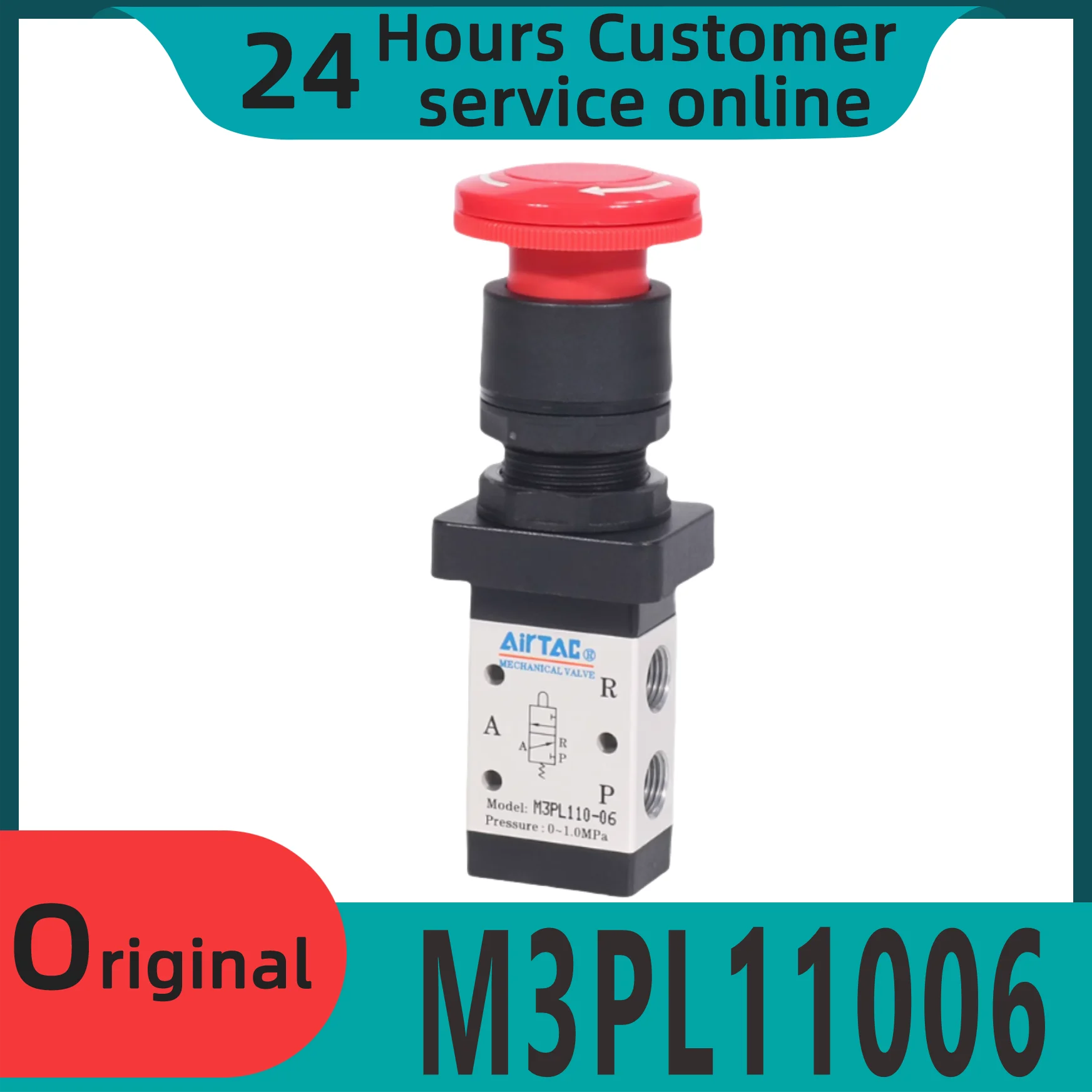 

Совершенно новый оригинальный механический клапан M3PL11006 M3PL21006 M3PL21008 стоп-вращающаяся кнопка ручной регулирующий клапан