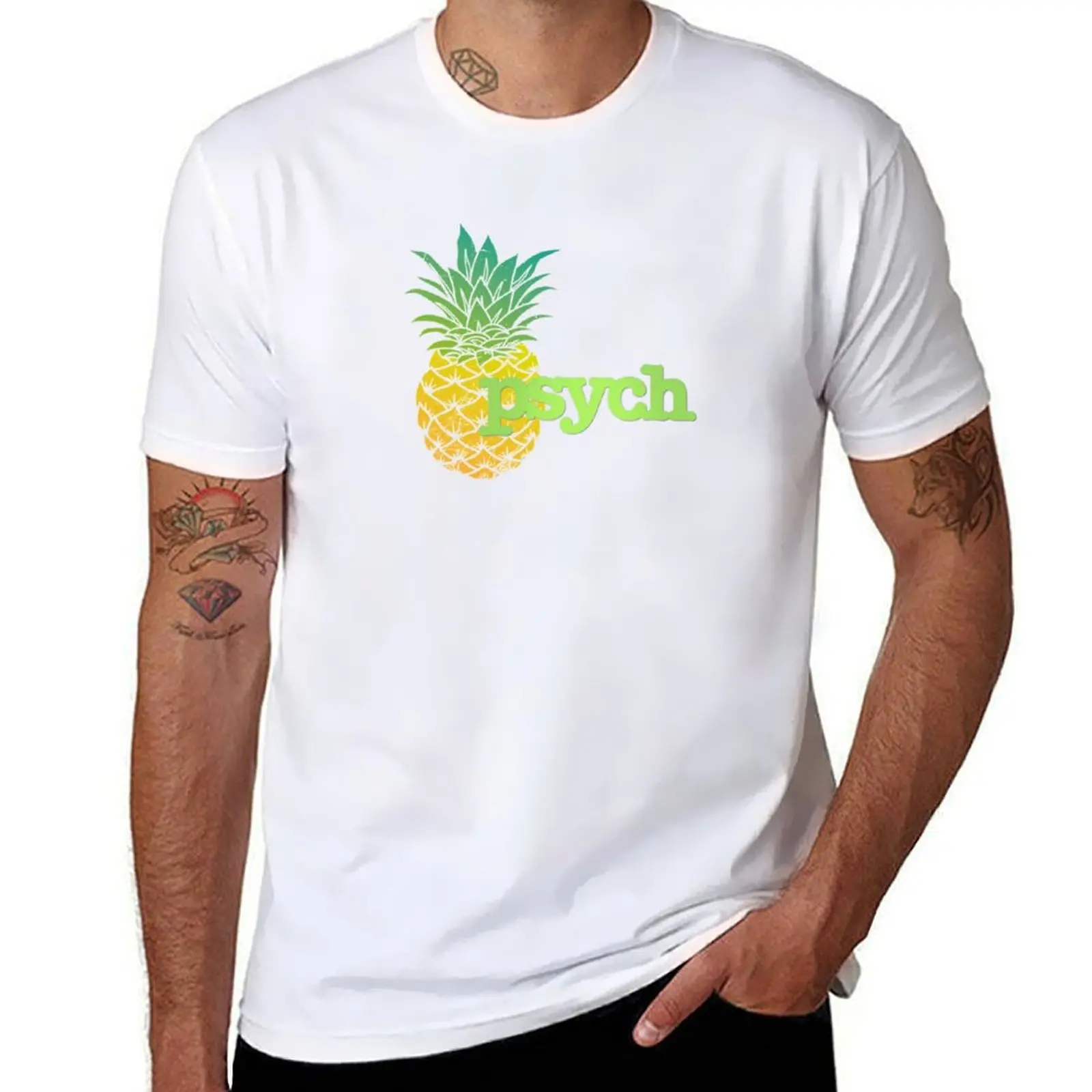

More psych pineapples T-Shirt t shirts for man pack cotton t shirts for man graphic funny T-Shirt