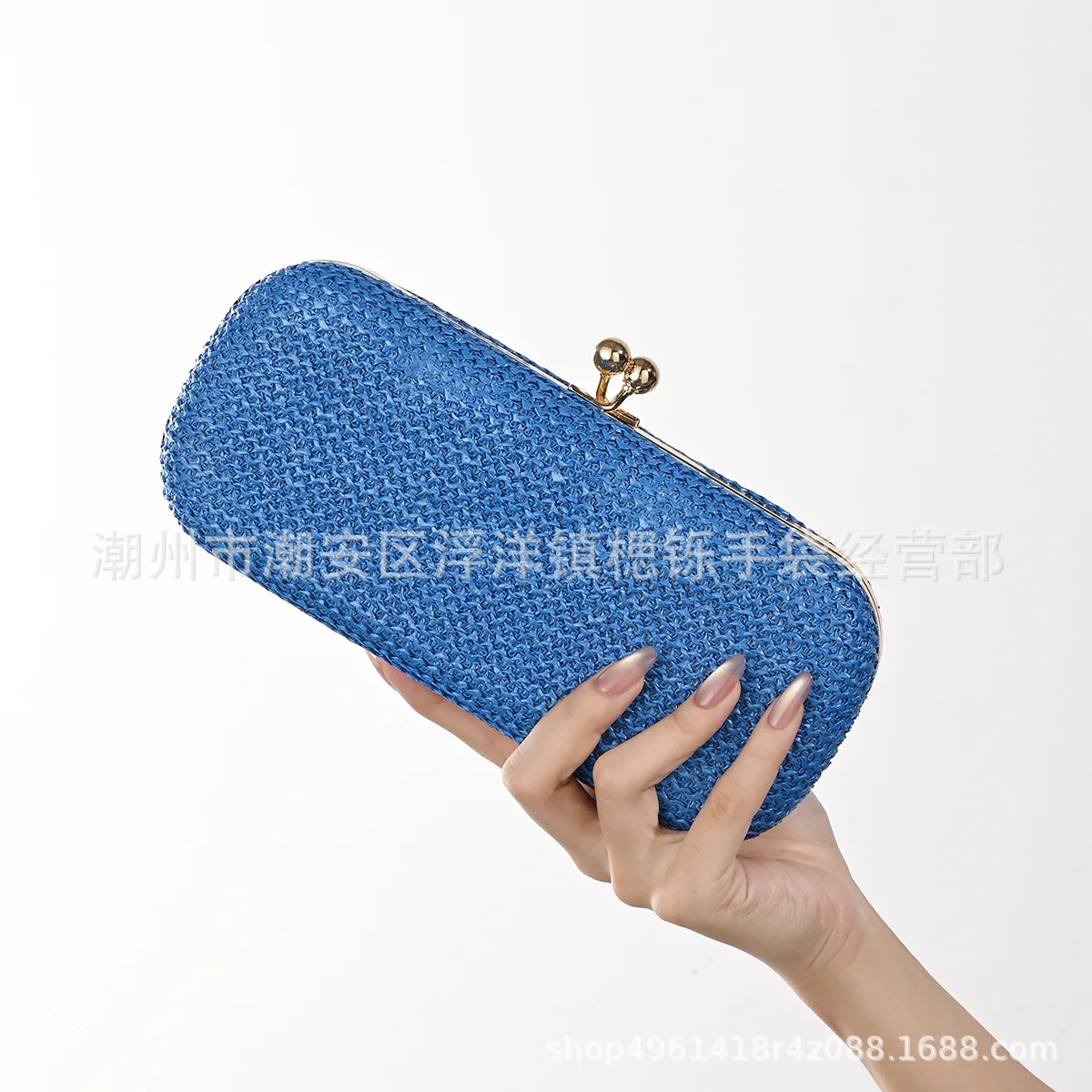 

Ladies Straw Clutch Party Knitting Dinner Clutch Summer Beach Bag