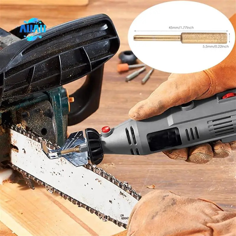 

AUAU-60 Pcs Titanium Plated Grinding Tool Diamond Chainsaw Sharpener Chain Grinder Electric Chain Grinder
