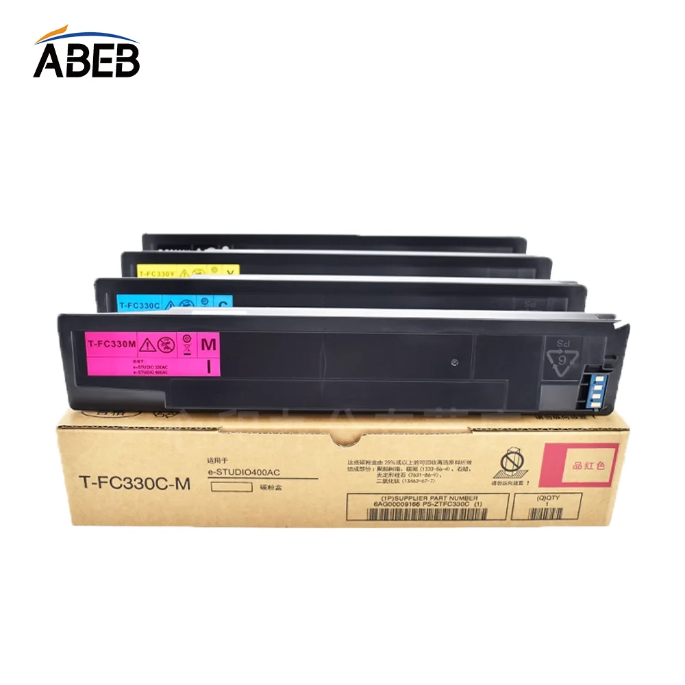 

1 шт. FC330C тонер-картридж для Toshiba e-Studio 330AC 400AC, совместимый с высоким качеством тонер BK 18500 страниц CMY 17500 страниц