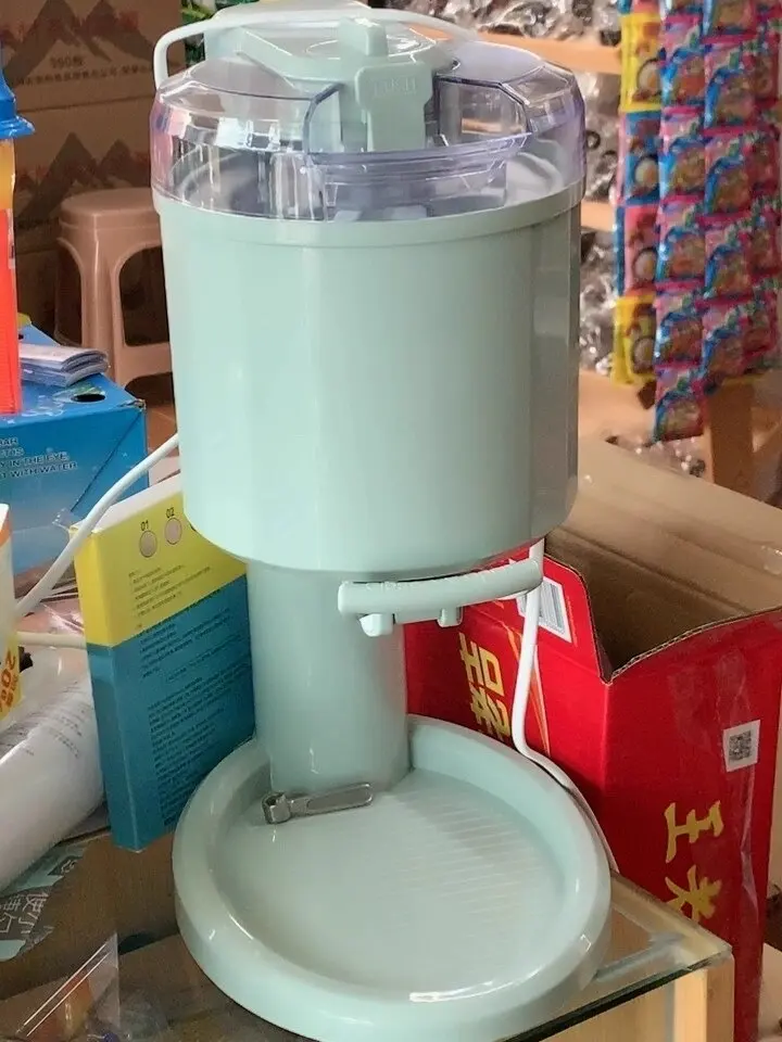 Home Small Children DIY Homemade Cone Machine, Ice Cream Machine, Mini Ice Cream Machine ,Fully Automatic Ice Cream Machine 53d5