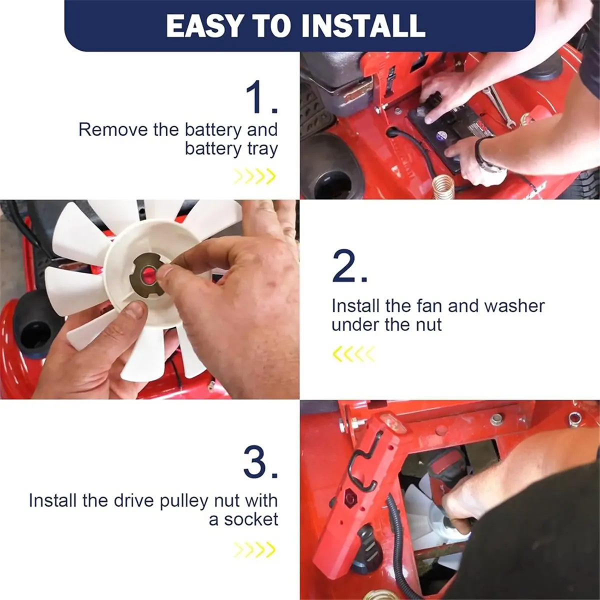 

A23PBG 731-06098 Hydro Fan for Cub Cadet Blower/Mower, 10 Blade Transmission Cooling Fan Replacement for LGT SLT LTX 1042 1045
