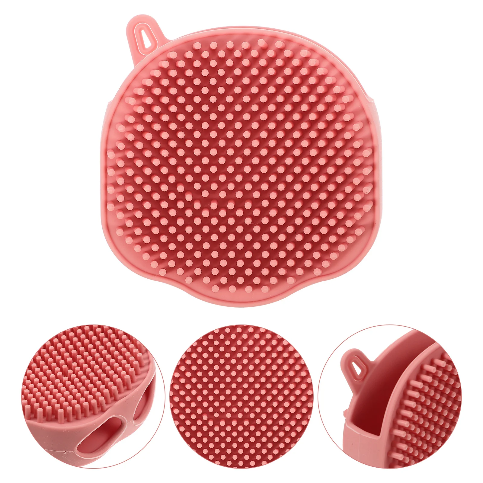 

Silicone Bathing Scrubber Compact Lightweight Exfoliating Body Cleaning Brush For Sensitive Skin Travel Portable Bath Brush