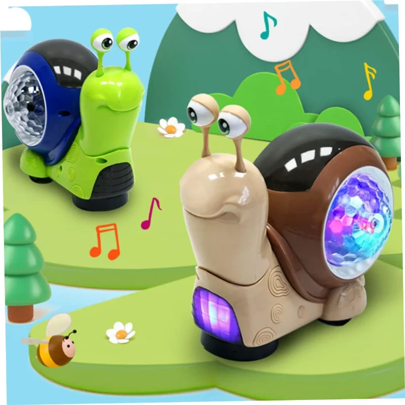 Wagging Nodding Snail Kids Flashlight Projector Wobble Toys for Babies Educational Toys for Kids Early Education Projectors Toy