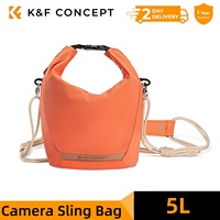 K&F Concept Camera Sling Bag 5L Photographers Adjustable Strap Shoulder Bag Crossbody Camera Backpack Handle Bag For Sony Canon