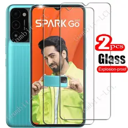 For Tecno Spark Go 2022 Tempered Glass Protective On KG5, KG5h 6.53Inch Screen Protector SmartPhone Cover Film