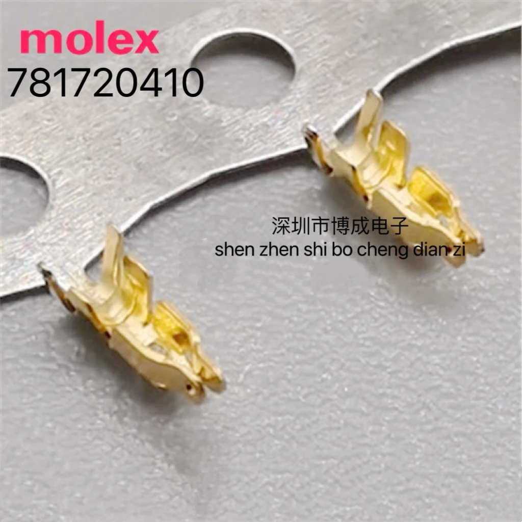 50 units,  MOLEX connector, 28-30AWG contact, gold setting, 781720410, 78172-0410, new and original, , 100%