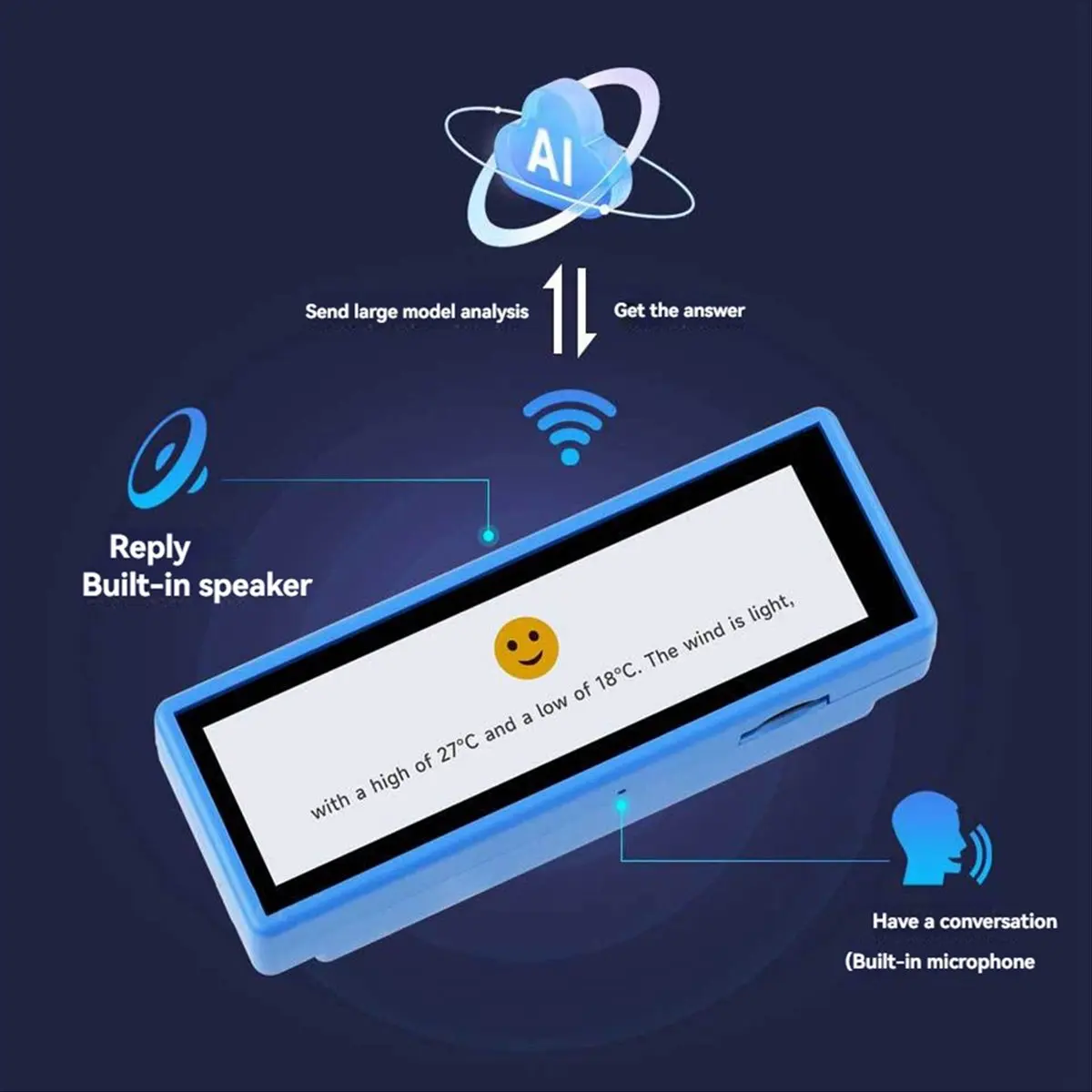 

For XiaoZhi AI Chat Robot Box 3.49Inch LCD Touchscreen ESP32-S3 N16R8 Development Board Wi-Fi BLE 5