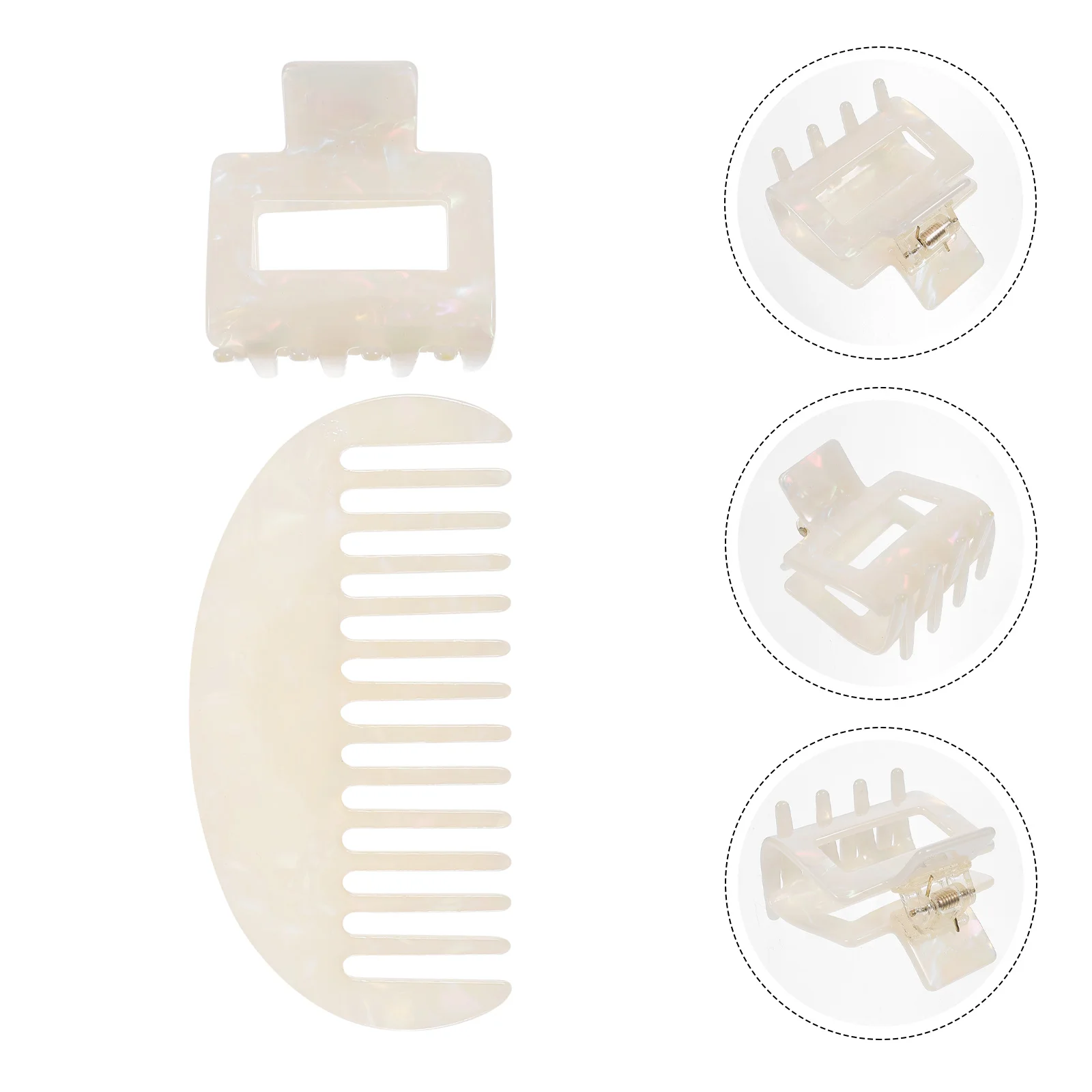 

Hair Clip Comb Set Claw Stylish Clamp Accessories Women Fashionable Versatile Craftsmanship Durable Management