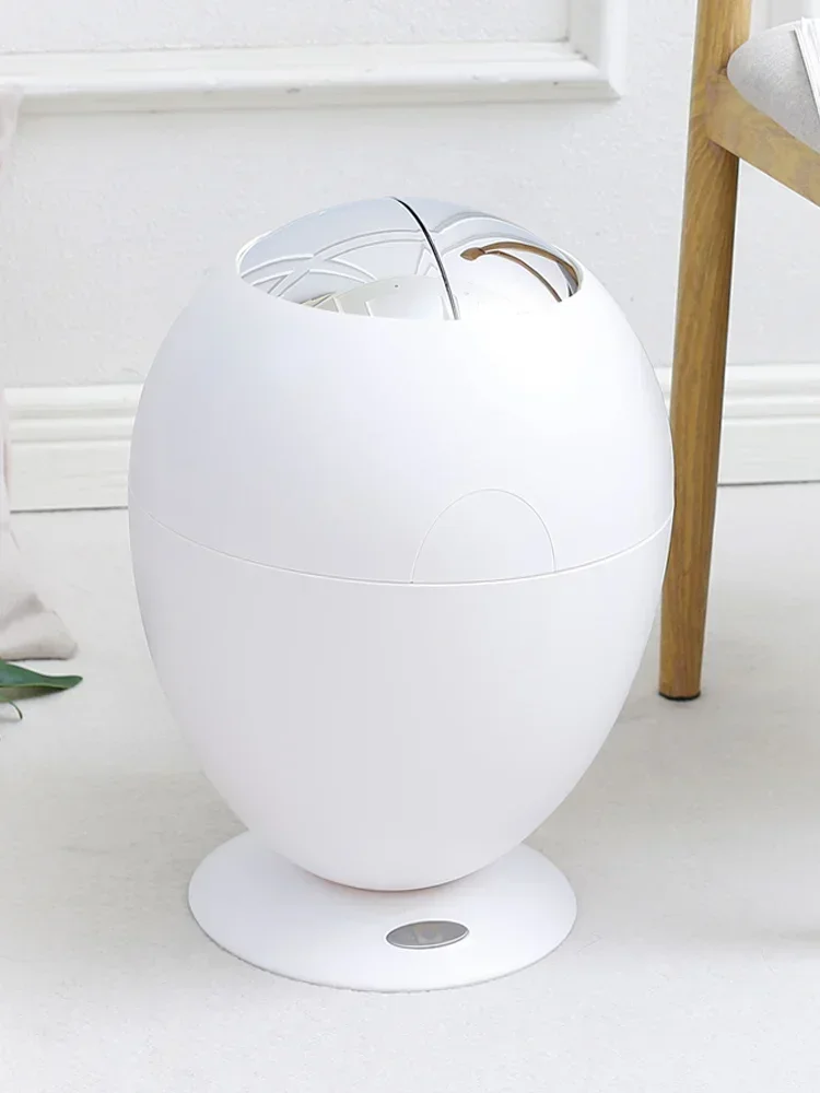 Creative and Cute Intelligent Sensing Garbage Bin, Home Living Room, Children's Room, Girl's Room with Lid Automatic Bucket