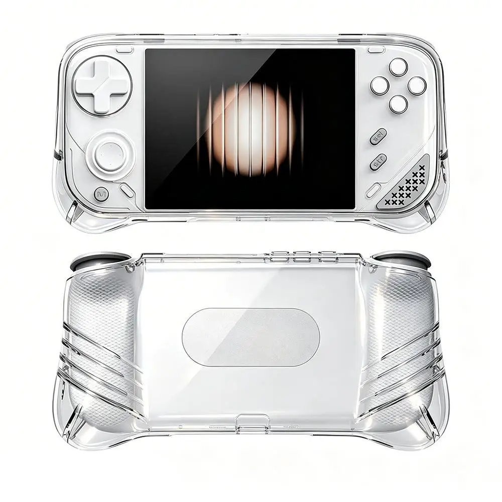 MINILOONG Pocket 1 ハンドヘルドコンソール用 TPU 保護ケース、クリア滑り止め耐衝撃保護カバー、ゲーム用透明