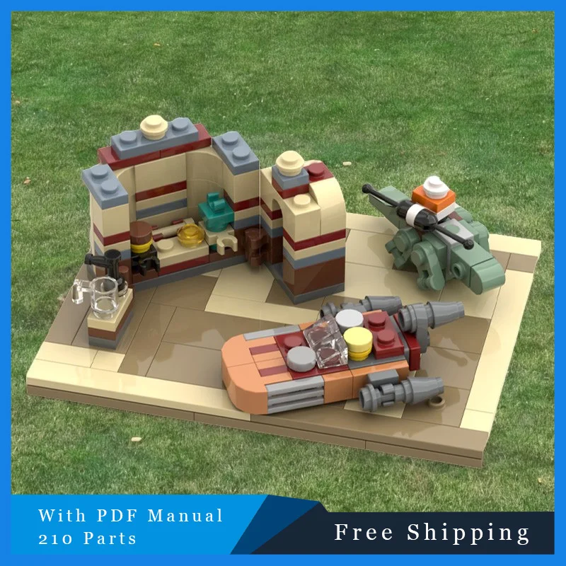 حار 210 أجزاء ستار معركة سلسلة الشهيرة حانة صغيرة اللبنات الطوب الإبداعي نموذج الأطفال الجمعية عرض لعبة الهدايا