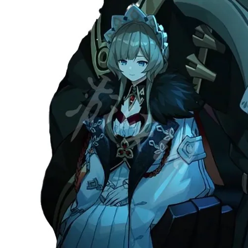 Genshin Impact Dvali (puppet) cosplay pruik van de Fatui in een pop-achtige stijl karakterversie