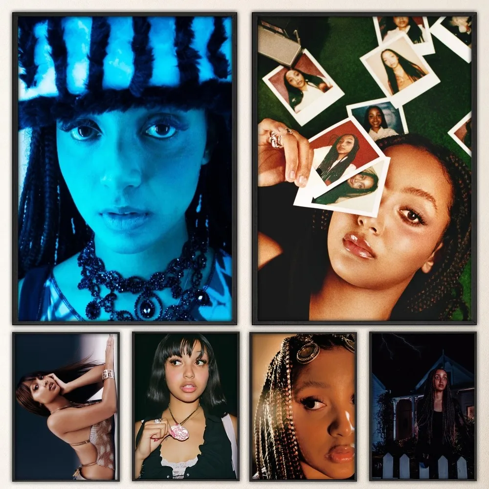 

Singer Pink Pantheress Prints Poster Wall Painting Bedroom Living Room Wall Bar Restaurant Sticker Small