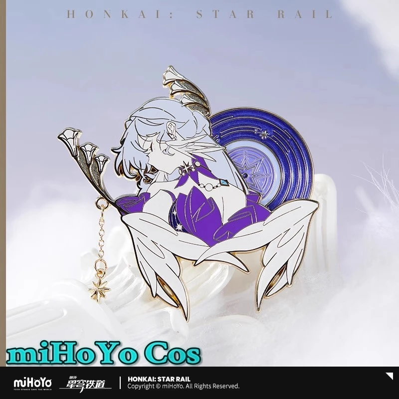 

[Genuine] Robin Metal Badges miHoYo Game Honkai Star Rail Cosplay Brooch Anime Cartoon Costume Accessories Halloween Gifts
