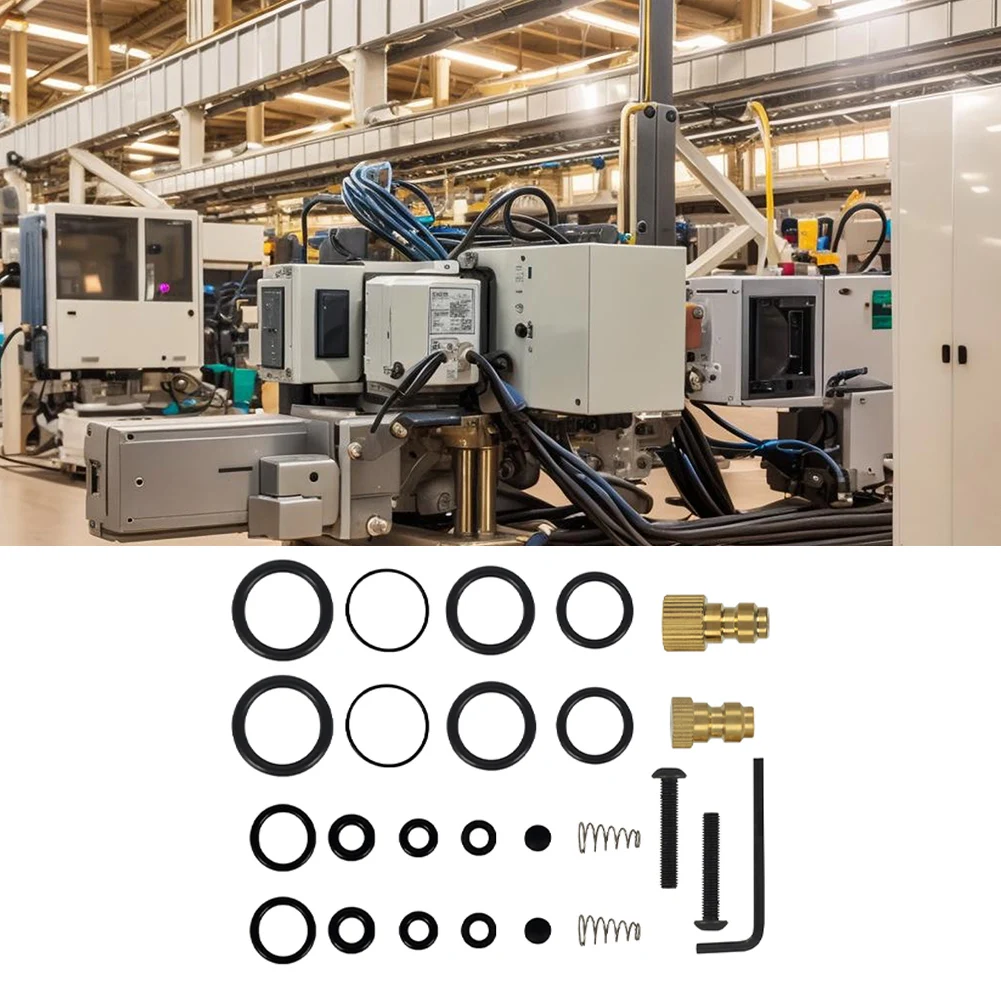 

1 комплект уплотнительных колец насоса, запасной комплект, 4500 фунтов на квадратный дюйм, уплотнительные кольца для насоса высокого давления для ручного воздушного насоса, комплект для ремонта насадок 30 мПа