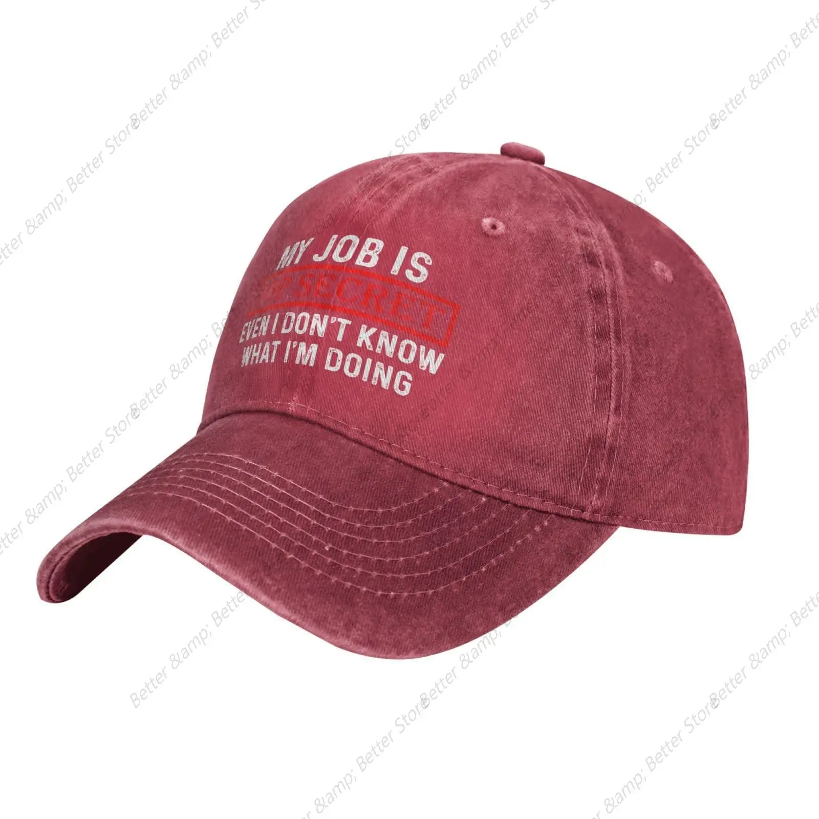 My Job is Top Secrets Even I Don't Know What I'm Doing Caps for Women Dad  Adjustable Hats