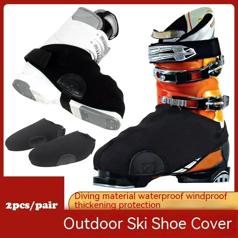 Windproof Isolado Ski Boot Covers, Dual Skate Snowshoe Covers, Poliéster Boot Covers, Acessórios Esportivos Quentes, Inverno