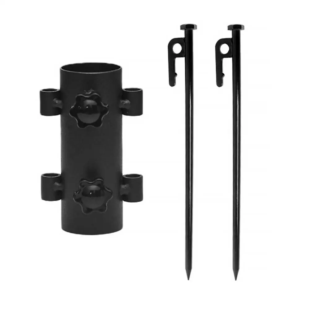

Umbrella Base Rod Holder Outdoor Accessories Black Multi function Stand Portable Tent Pole Beach Camping Sturdy Ground Anchor