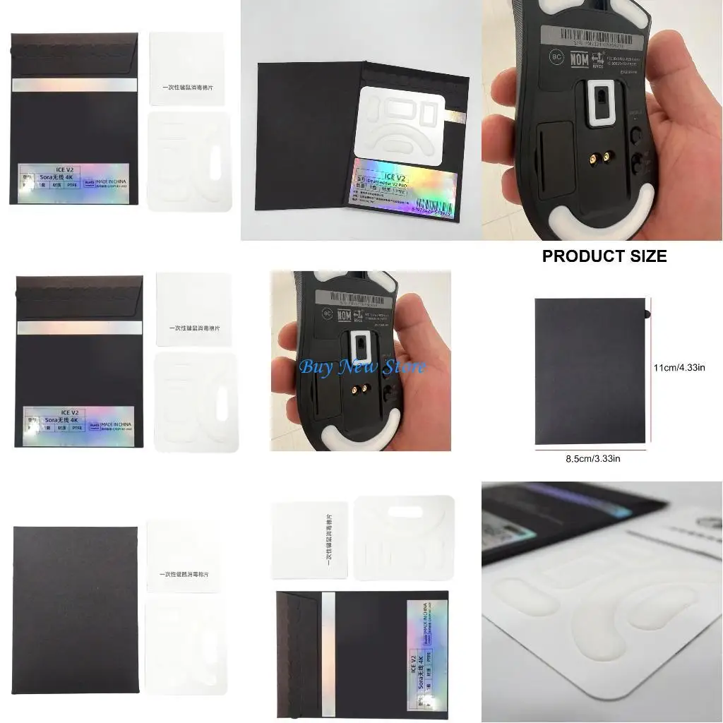 20CE esports Ice Edition PTFE Mouse patins Pad para DeathAdder Esports Game Mouse Speed e Melhorias precisas