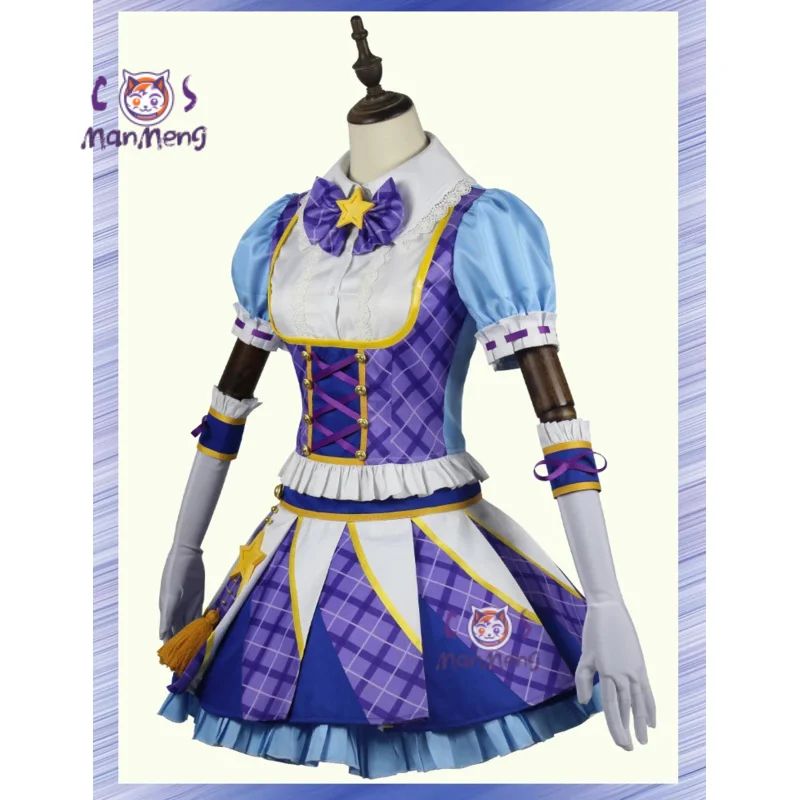 

Shibuki ran Anime Aikatsu！Cosplay Costume Women sweet dress necklaces props socks glove Halloween Christmas Lolita uniform suit