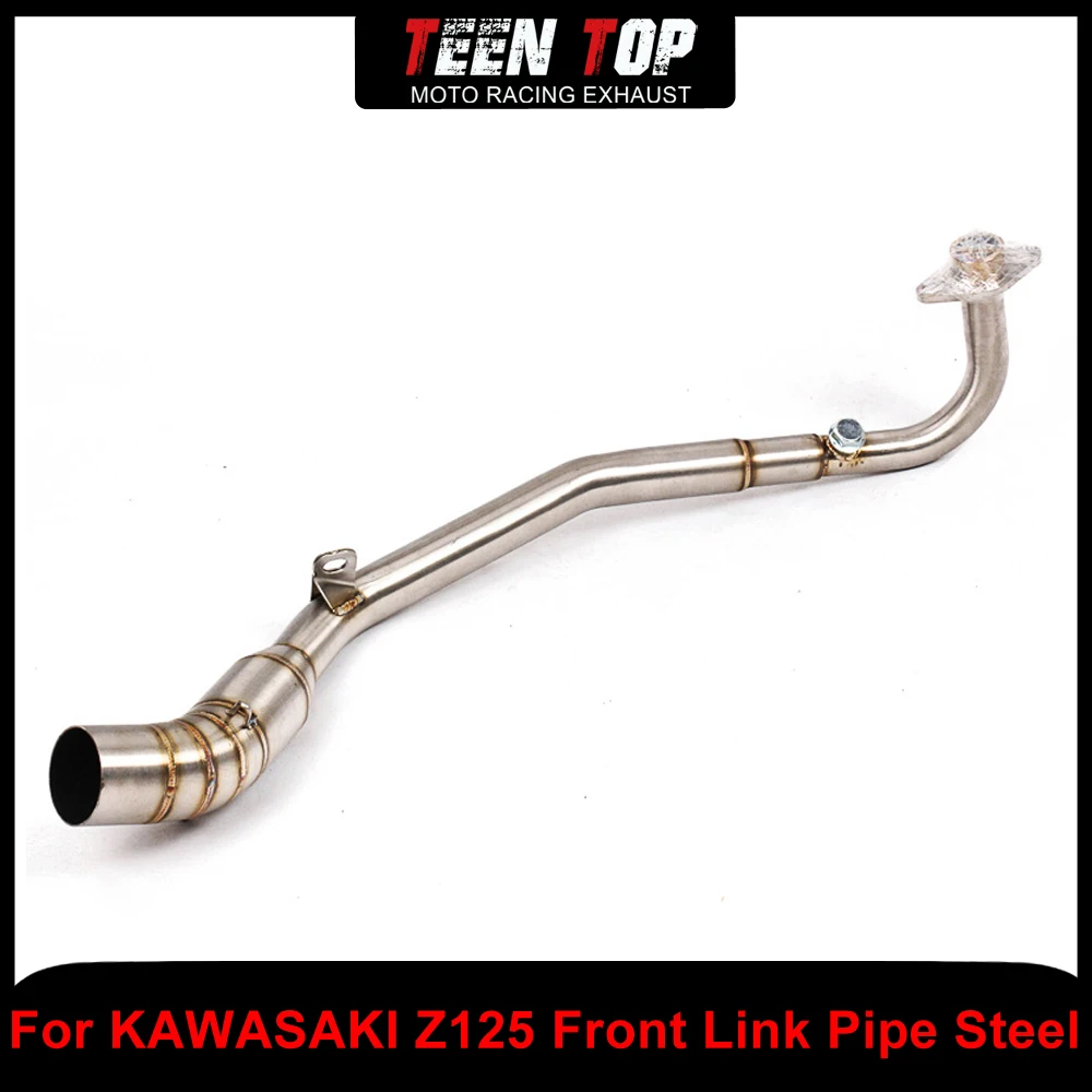 

51mm Motorcycle Stainless Steel Exhaust Pipe For Kawasaki Z125 Front Link Pipe Exhaust Elbow Moto Accessories Connect Tube