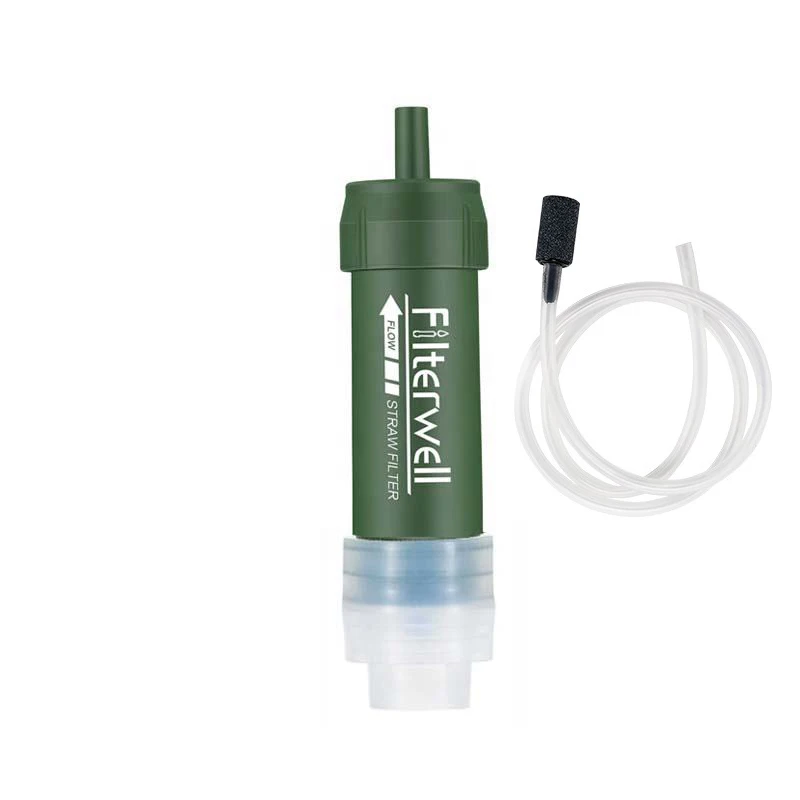 Emergenza personale sopravvivenza vita filtro per l'acqua paglia campeggio Mini sopravvivenza filtro per l'acqua paglia portatile Osmose Waterfilter