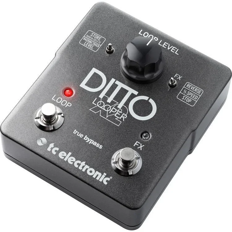 

TC ELECTRONICS DITTO X2 LOOPER Electric Guitar Bass Distortion Single Block Effect Offers Guitar Effect