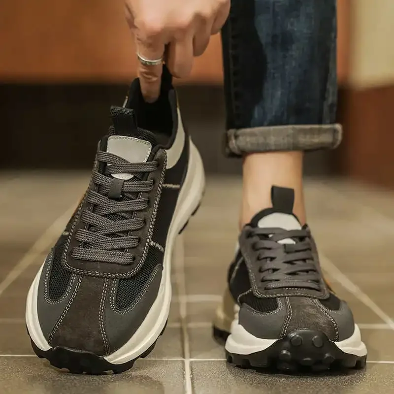 Zapatos de tacón grueso para campamento, talla 47, zapatillas deportivas originales tejidas para hombre, botas de nieve para niña de alta calidad, mocasines de cesta de alta calidad