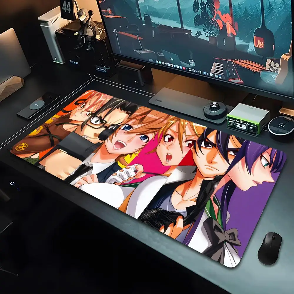 

Коврик для мыши Anime H-Highschool of T-The Dead, большой игровой коврик с застегивающимся краем, утолщенный, для компьютерной клавиатуры, стола, рабочего места