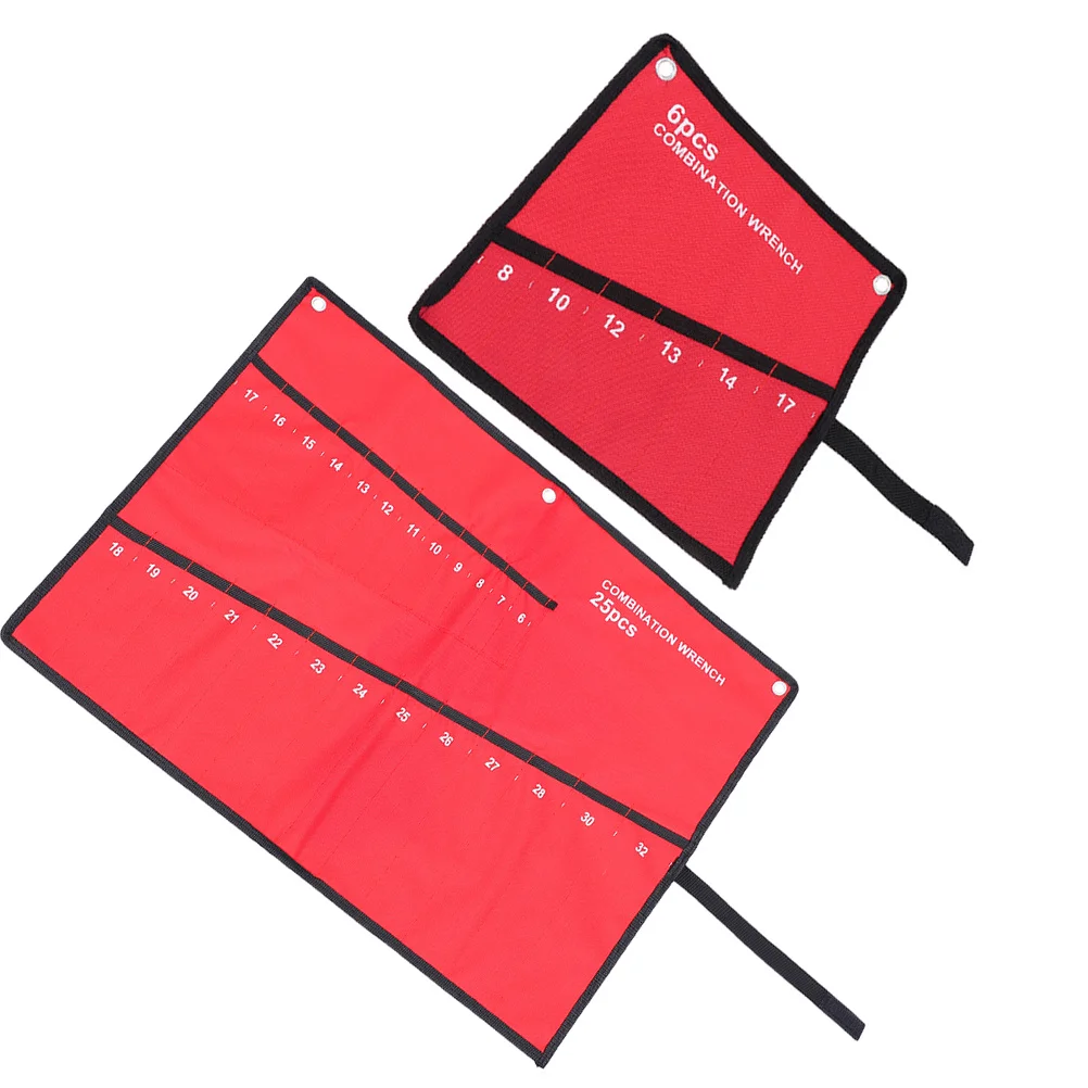 2 قطعة نشمر أداة حقيبة قماش وجع المنظم أداة صغيرة لفة الحقيبة ل الشدات المفكات كماشة وجع المنظم