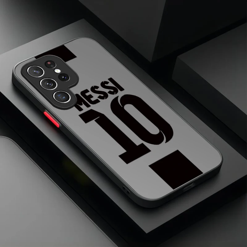 FootBall Number 7 10 Case For Samsung Galaxy S24 S23 S22 Ultra S21 S20 FE S10 Plus A15 A25 A35 A55 5G Note 20 10 Silicone Etui