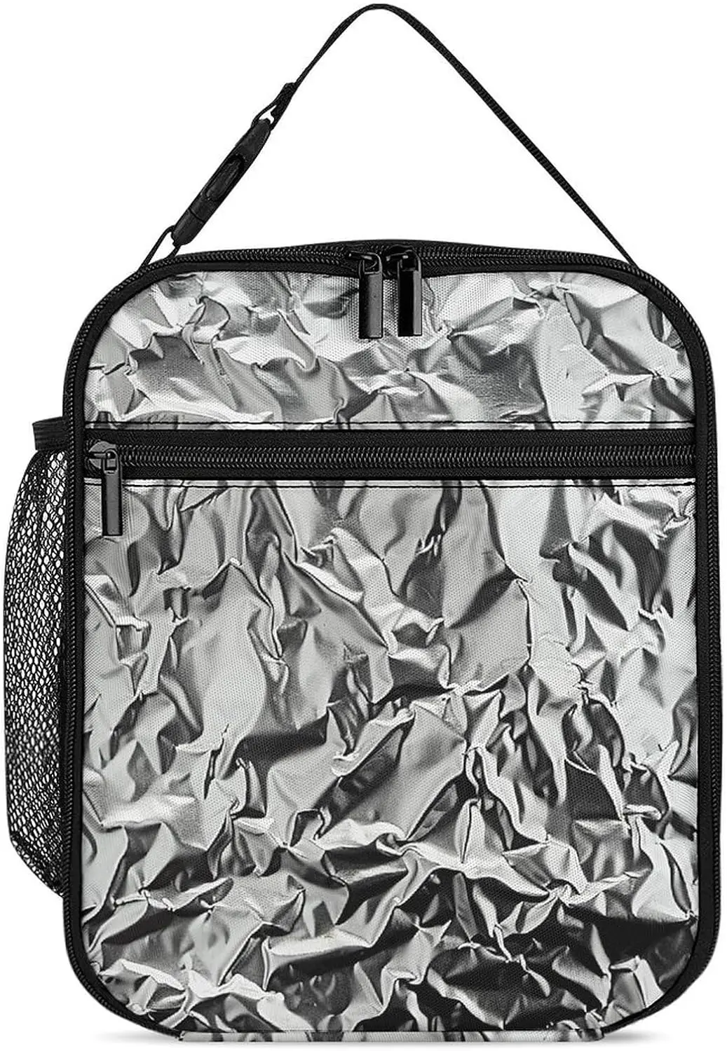 

Lunch Bag Insulated Box for Women Men Reusable Tote Bags Textured Aluminum Foil Cooler Bag for Work