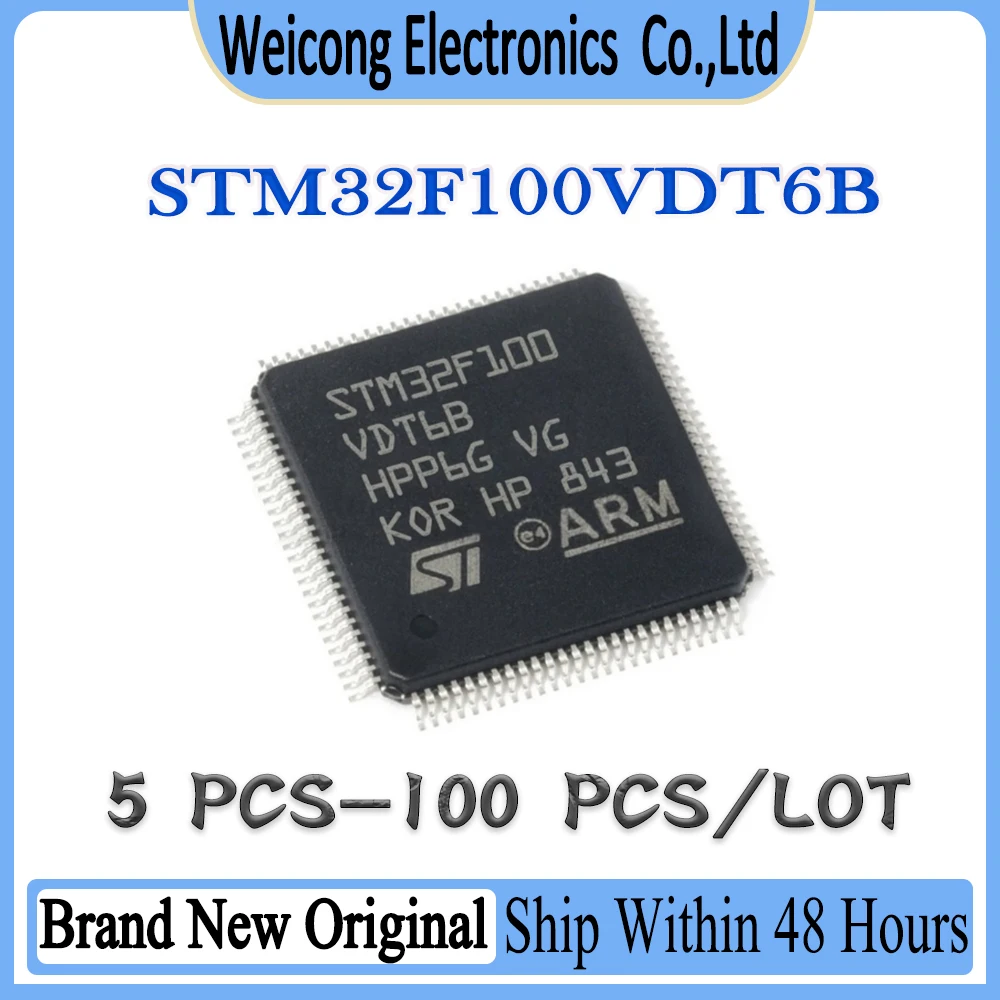 STM32F100VDT6B STM32F100VDT6 STM32F100VDT STM32F100VD STM32F100V STM32F100 STM32F STM32 STM IC MCU Chip LQFP-100