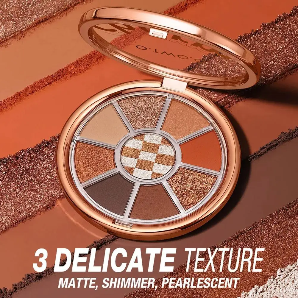 Palette di ombretti Glitter Matte Pearlescent facile da indossare illuminante illuminante trucco ombretto lucido naturale