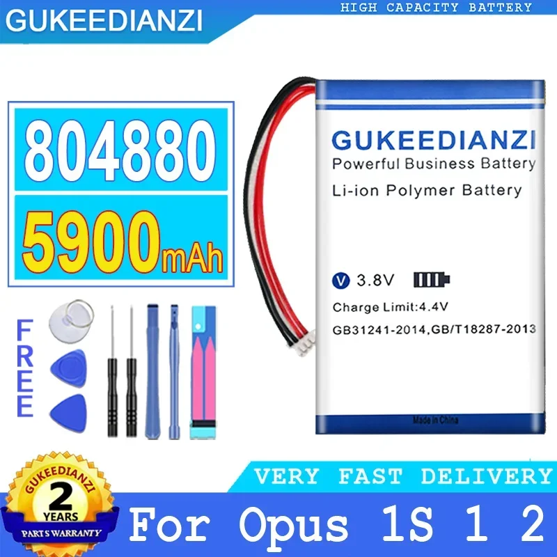 

5900mAh GUKEEDIANZI Battery 804880 For Opus 1S 1 2 For Opus1 for Opus2 Big Power Bateria