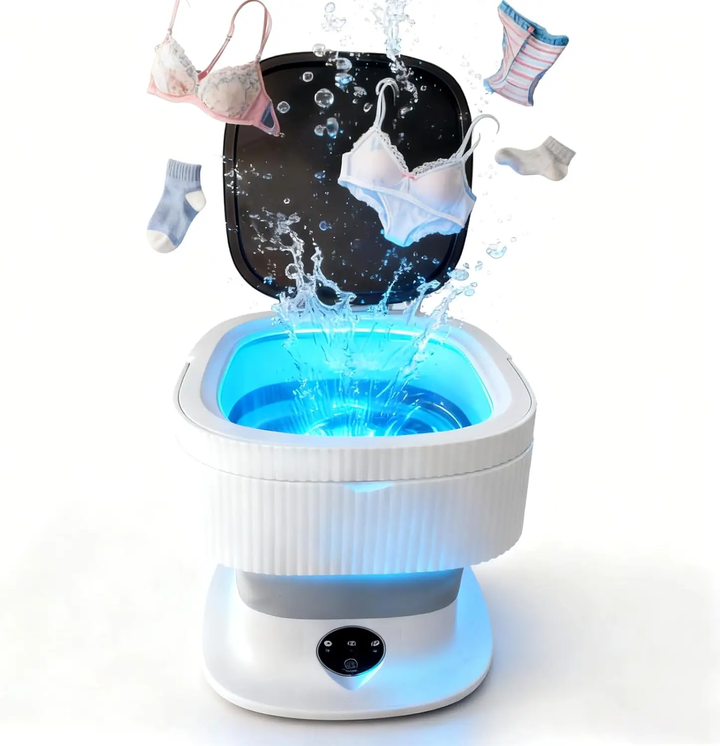 

Портативная мини-стиральная машина объемом 15 л с 3 режимами для нижнего белья и детской одежды, вращающаяся корзина для общежитий, квартир, автофургонов