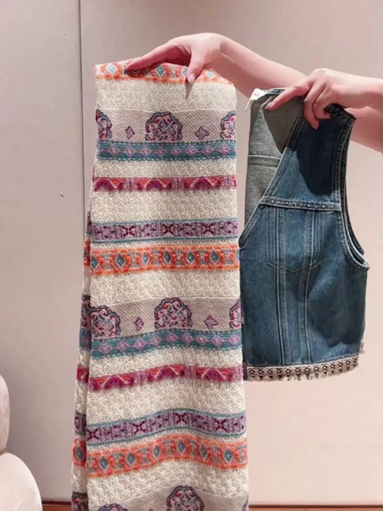 طقم سترة محبوك من قماش الدنيم الأزرق مكون من قطعتين للنساء قابل للتنشيط غير رسمي لربيع 2026 الإصدار المبكر للتنقل